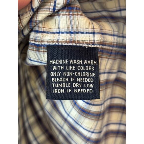 Faconnable Men's Plaid Short Sleeve Button-up Shirt - PRELOVED - Size M - Picture 4 of 8